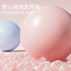 Doufengmu pelvic floor muscle small ball yoga ball thickened explosion-proof sports fitness ball Pilates training fitness core yoga equipment lilac purple diameter 25cm-upgraded thickened ball wall/