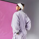 Adidas chaqueta femenina ropa deportiva de verano para collar tope casual de collar de cuello top ji9767 claro púrpura l l