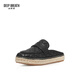 Deep Atem Tief Atem Frauenschuhe Freizeitpreis vielseitiger Müller Slipper Fischerschuhe Frauen AX11154 Schwarz 37