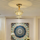 Clcey Zhongshan Lamp Collection 2025 Nouveau couloir d'éclairage d'allumage Entrée Lumière European Crystal Chandelier Balcony Chambre 9928 Gold Tree Color Light Source