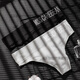 
Z thong men's underwear sexy U convex sports fitness letters wide waist mid-high waist markless briefs thong black M