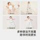 YEEHOO Anti-Shock Sleeping Bag Wrapped Newborn Sleeping Bag Pure Cotton Swabbing Scarf Sweater Spring and Summer Camellia Pumpkin 52-73cm