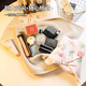 Forty Thousand Kilometers Cute P Person Cosmetic Bag Women's Portable Travel Lazy Large Capacity Skin Care Product Storage Bag Velcro 100-Patch Cloth