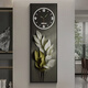 Xiaoxiao Painting Zhong Family Daye Dayuan Entrance Decoration Drawing Clock Wall Clock Living and Dial Light Dial Corridor Wall Light Hanging DQ6198 [Dial No Light Style] 35 inches [30*90cm]