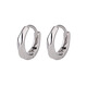 VTLS999 Pure Silver Earrings Plain Hoop Earrings for Women Pure Silver Earrings Premium Earrings Birthday Chinese Valentine's Day Gift for Women 999 Pure Silver Earrings Exquisite Gift Box