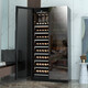 BAIKAILUN frequency converter wine cabinet dual temperature constant temperature red cabinet home living room ice bar office tea refrigerator double door office thin zero embedded bench refrigerator embedded glass refrigerator mirror dual temperature red wine + ice bar 112 bottles thin section