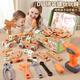Yuanqi Lingli Kinderschraube Spielzeugbaugruppe, Demontage und Dekorationswerkzeugkasten Set Baby-Konzentrationstraining Boy DIY Schraubenschrauben-Werkzeug-Set 80 Teile --- c