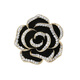 Violet flower brooch high-end women's exquisite black rose corsage New Year's Day new trendy pin New Year's gift black 1