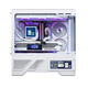 VALKYRIE VK03 LITE gaming case with display sea view room panoramic column-free touch screen ATX back plug 360 water-cooled 270 full view white game screen computer case VK03-M WHITE white 6.2-inch LCD touch screen