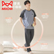 Catman (Miiow) pijama de primavera y verano para hombres 100 pantalones de manga corta de algodón puro para el verano delgada ropa casual de algodón para el hogar
