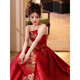 Youzhao китайское свадебное платье и национальное тост -платье Seell Feel Red 2025 Bride Китайское свадебное платье Банкет Обручальная юбка китайский стиль Red 3xl