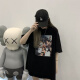 御仕达时尚短袖小众t恤女装潮ins港风体恤圆领印花上衣女夏 T1278白色短袖0 M