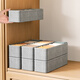 Bonnymeijia 3-pack sock storage box drawer-type underwear organizer wardrobe intimate clothing classification storage box