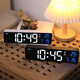 Hanse (Hense) Einfacher Wohnzimmertisch TV-TV-Schrank Sitz Takt LED Elektronische Uhr Wanduhr Desktop Takt Datum Temperatur Wecker Ha6625 Weiß (Plug-in-Verwendung)