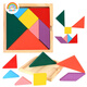 Oakwen Wooden Montessori Aides d'enseignement Puzzle Puzzle des jouets intellectuels pour enfants et des blocs de construction assemblés 3-6 ans Baby Game Game-Knocking Piano