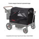 Radio Flyer stroller mosquito net, universal for four seats, breathable and anti-mosquito, summer outdoor, portable storage