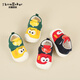 Tombeck Baby Kleinkindschuhe Frühling und Herbst Baby weiche alleinige Schuhe für Männer und Frauen Cartoon Augen gelb Größe 15