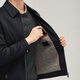 Qipai wool-containing lapel jacket men's autumn and winter thickened fashionable casual woolen jacket
