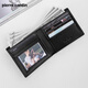 
Pier Cardin men's wallet short multi-purpose ticket clip wallet horizontal wallet gift for father dad men [simple horizontal style] horizontal style