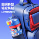 Fuguang Children's Water Cup große Kapazität Student Double Trinking Cup Stroh Cup King der Glory Joint Kessel Sommerbecher Tragbarer blauer Luban 1050ml