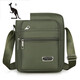 
Cool Kangaroo Light Luxury Brand Men's Bag 2025 New Casual Shoulder Bag Oxford Cloth Small Backpack Men's Crossbody Canvas Bag Handheld [Six-Lasting Upgrade]+[YZ3519 Black]