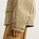 
Sketch men's clothing 2024 winter new product H-shaped loose hat-collar work clothes down jacket warm simple casual 9O0C13240 287 yellow khaki XS