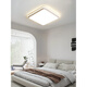 
Sanqi Tiger Bedroom Light Modern Atmospheric Ceiling Light Wasabi Style Home 2024 New Room Study Light Zhongshan Lamp 1W 9215 White Square-50CM Three-color Light
