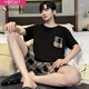 
Modal summer pajamas for men short-sleeved modal thin style for teenagers who are ice silk in summer can wear home clothes suits outside. Cool Modal ~ 686 L men (suggested height 170, weight 10