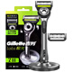 吉列（Gillette）极光刀手动剃须刀男士刮胡刀五层进口刀片礼盒装 1刀架2刀头+磁力底座+170g啫喱