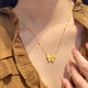 Kechu Shenzhen Shuibei butterfly necklace women's new gold-plated silver temperament creative pendant clavicle chain Valentine's Day girlfriend gift 0.05g