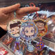 Nezha 2 periphere Figur Puppe ao Bing ao Guang Keychain Acrylheizung Kinderspielzeug Jungen Geburtstagsgeschenk Nezha Keychin mit Anhänger [5 zufällige Modelle] Keine Wiederholung Nezha 2 Filme derselben Peripherie