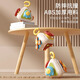 Qia Ran [Allemagne] Montessori Early Education Touet House Bank Baby Hexaheddral Bouton 1-3 ans Match de puzzle Match Montessori Hexaeddral House Busy [Version rechargeable] + Petit escaliers d'escalade de canard jaune
