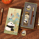 Jiamo Chinese Style Classical Metal Lesezeichen Geschenkbox Panda Kulturelle und kreative Geschenk 2025 Neue High-End-Exquisites verbotene Stadt Souvenirs Schulsaison Geschenke für Klassenkameraden Souvenirs Lehrer-Tag