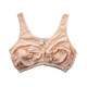 JEEMERY Granny Underwear Vest Mom Underwear Elderly Cotton Women's Bra Front Open Button Vest Bra Skin Color + White L 44/100 120-140Jin Jin equals 0.5 kg