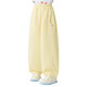 moonkids girls' pants spring and summer style 2025 new summer wide-leg pants children's casual banana trousers girls straight-leg pants two-pair 15280 tender yellow + 15280 blue 110 cm