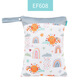 
Ling Yuxun increased waterproof diaper bag diapers going out wet dry storage bag baby carriage hanging bag baby clothes diapers bag light yellow increased double layer 40*30CM