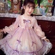 Annie Youer Girls Lolita Princess Dress Fashionable Children Puffy Mesh Dress Girls Birthday Dress Pink 140