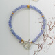 Youshu Authentic Natural Xueqing Natural Tanzanite Beaded Bracelet Women's New Chinese Style Niche Amethyst Bracelet Xueqing (about 16.5cm including buckle)