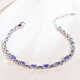 Chihuan Light Luxury Jewelry S925 Natural Tanzanite Craftsmanship Exquisite, Small, Elegant and Generous Women's Bracelet High-end Violet