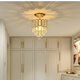 Clcey Zhongshan Lamp Collection 2025 Nouveau couloir d'éclairage d'allumage Entrée Lumière European Crystal Chandelier Balcony Chambre 9928 Gold Tree Color Light Source