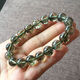 Chinois rouge naturel vert tourmaline bracelet bracelet cheveux cristal bracelet brésilien et femmes