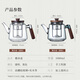 TEAHUE teapot glass teapot tea water separation boiling teapot high borosilicate kettle heat-resistant office household tea set