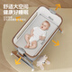 Angi Baby Crib Multifunktionsfaltungsbett Spleiß großes Bett Bewegbares Baby Shaker Neugeborenes Schlafartefakt Golden [Windel Tisch + Kokosnusspalmenpolster + Moskitonetz] Krippe Spleiß großes Bett Mobile Krippe Neugeborene
