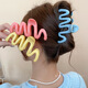 Hesi language cream jelly color wave clip girlish temperament hair clip back head hair shark clip high-end hair clip headwear dopamine wave clip random one