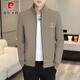 Pierre Cardin Spring Stand Collar veste de veste masculine 2025 Spring and Automne Korean Style Trendy Casual Veste de veste polyvalente pour hommes Black 695 M Environ 80-100 Jin [Jin est égal à 0,5 kg]