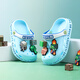 Chaussures de trou pour enfants Boy Slippers Children's Summer New Style Baby Baby Baby Might Keads et Grands Children's Anti-Slip Soft Sod Child Parent-Child Sandales Bleu foncé [Minecraft] 37