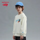 
newbalance nb children's clothing 25 years spring new products for men, women and children versatile casual long-sleeved round neck pullover sweatshirt 7ZF12043 7ZF12043-BK black 150 cm
