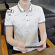 
Kangaroo (DaiShu) summer men's short-sleeved T-shirt POLO shirt lapel versatile casual men's half-sleeved neck middle-aged and young clothes QY-677-Black M 90-105Jin [Jin equals 0.5 kg]