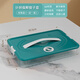 Ye Yu frozen dumpling multi-layer storage box for home dumpling tray quick-frozen preservation box, supermarket quality PP material - time lock fresh dark green, one layer with zero cover丨holds 10 dumplings丨no lid version