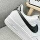 AJ Offizielle Website 丨 Markencode Break 丨 Herrenschuhe Luftwaffe Nr. 1 Innere Höhenschuh für Männer und Frauenschuhe für Männer, Weiß, Schwarz und Gold 42 (260 mm) Socken